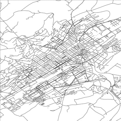 ROAD MAP OF LA CHAUX-DE-FONDS, SWITZERLAND BY MAPBAKES