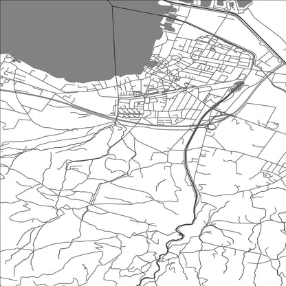 ROAD MAP OF LACHEN, SWITZERLAND BY MAPBAKES