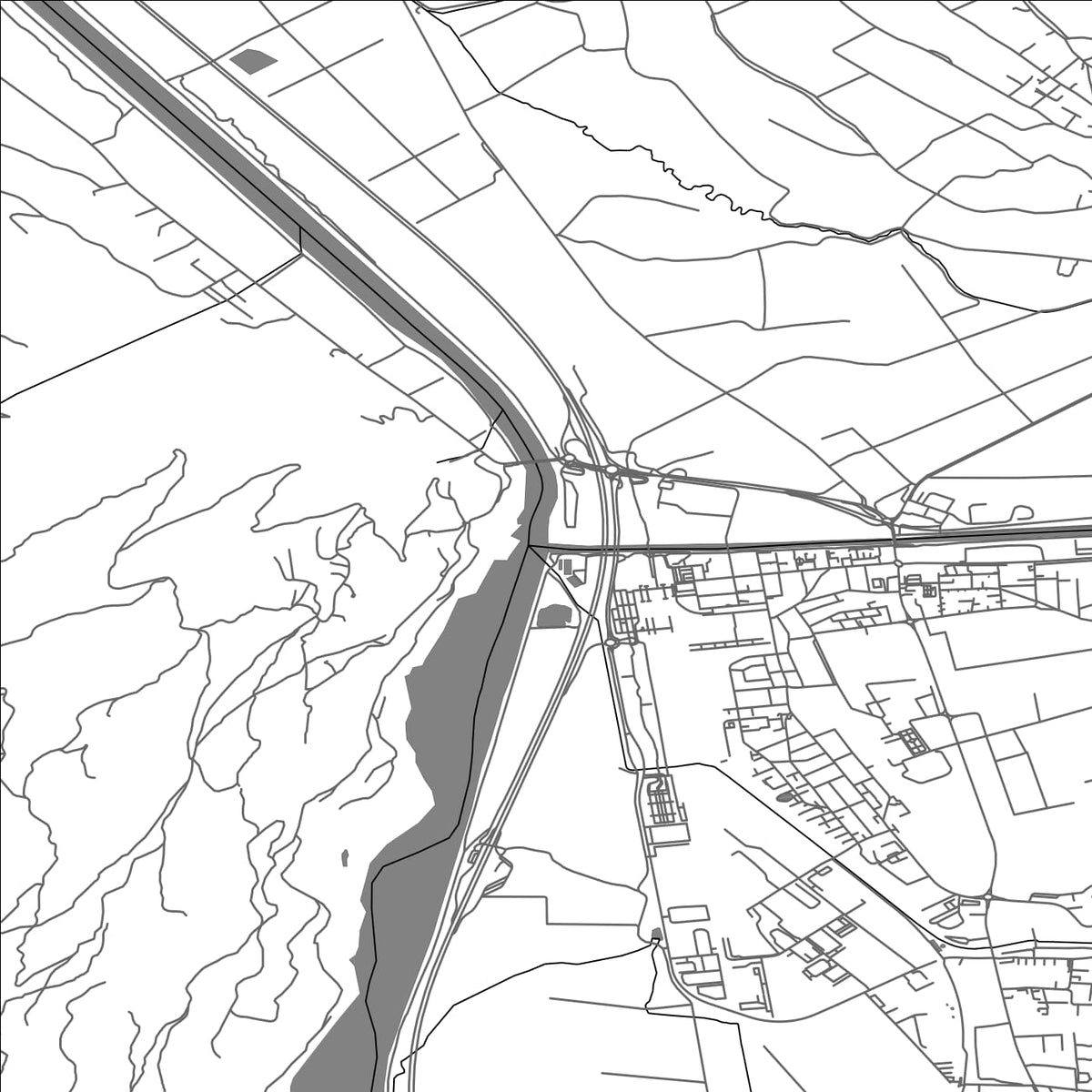 ROAD MAP OF LANDQUART, SWITZERLAND BY MAPBAKES