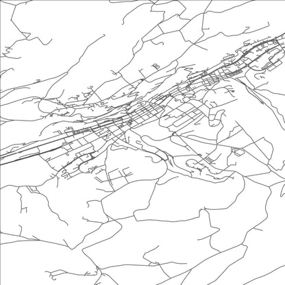 ROAD MAP OF LE LOCLE, SWITZERLAND BY MAPBAKES