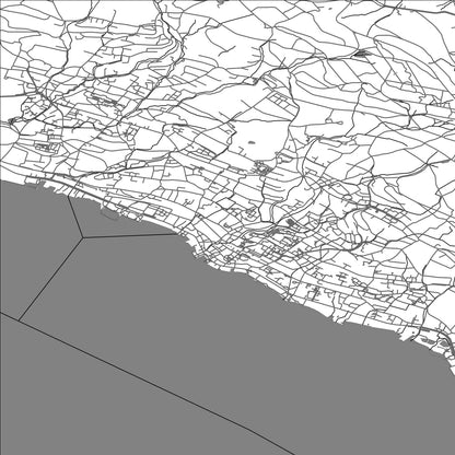 ROAD MAP OF MANNEDORF, SWITZERLAND BY MAPBAKES