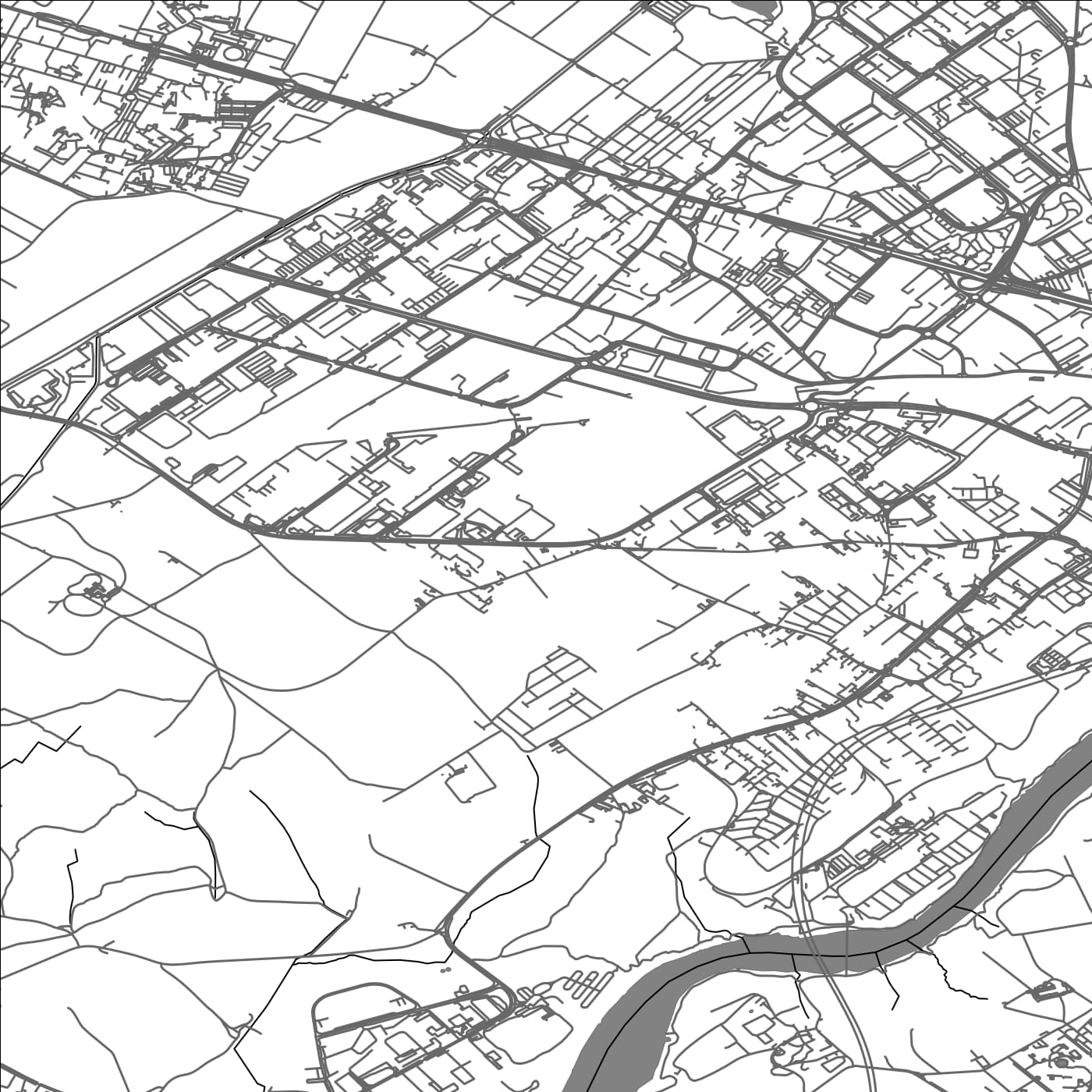 ROAD MAP OF MEYRIN, SWITZERLAND BY MAPBAKES