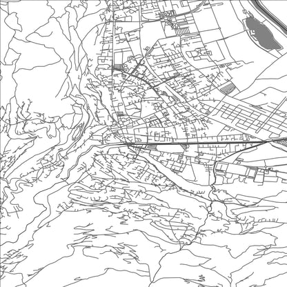 ROAD MAP OF MONTHEY, SWITZERLAND BY MAPBAKES