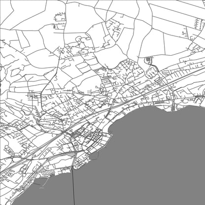 ROAD MAP OF MORGES, SWITZERLAND BY MAPBAKES