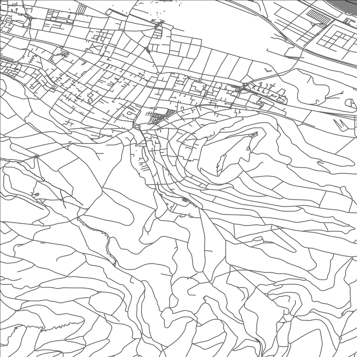 ROAD MAP OF MUTTENZ, SWITZERLAND BY MAPBAKES