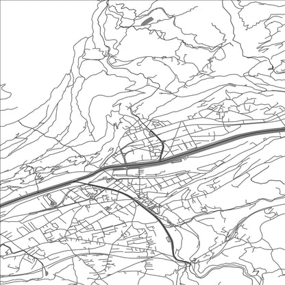 ROAD MAP OF NATERS, SWITZERLAND BY MAPBAKES