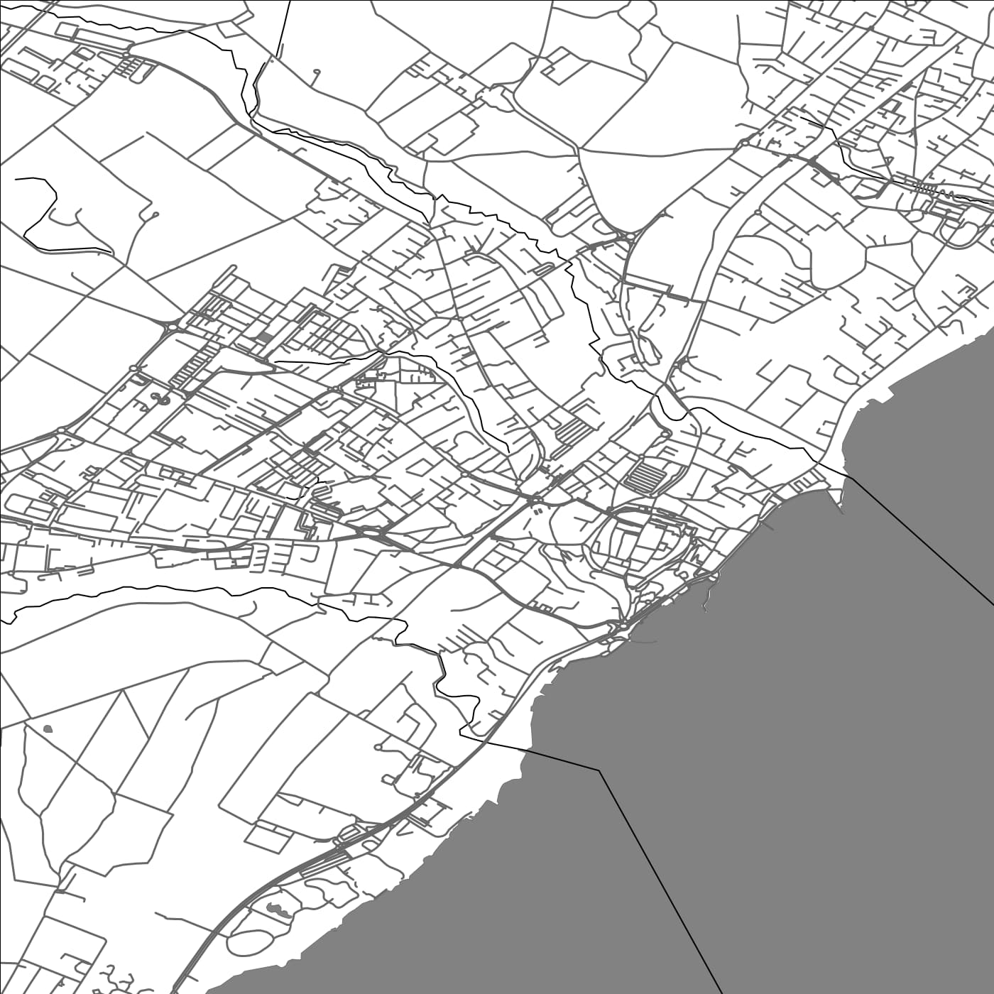 ROAD MAP OF NYON, SWITZERLAND BY MAPBAKES