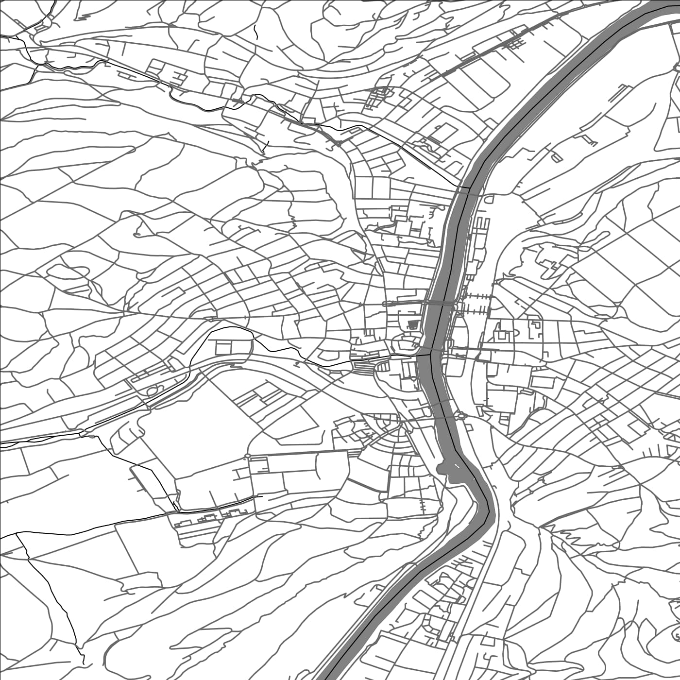 ROAD MAP OF OLTEN, SWITZERLAND BY MAPBAKES