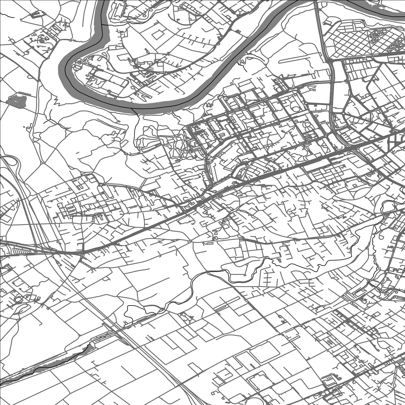 ROAD MAP OF ONEX, SWITZERLAND BY MAPBAKES