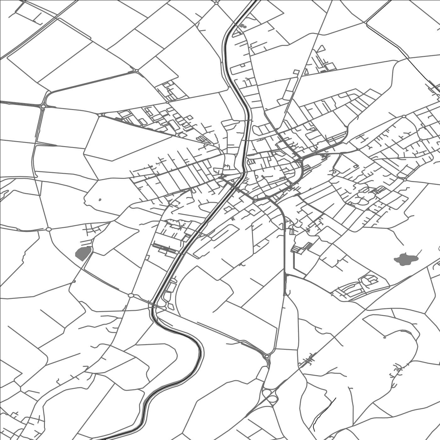 ROAD MAP OF PAYERNE, SWITZERLAND BY MAPBAKES