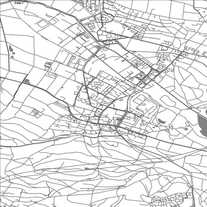 ROAD MAP OF REGENSDORF, SWITZERLAND BY MAPBAKES