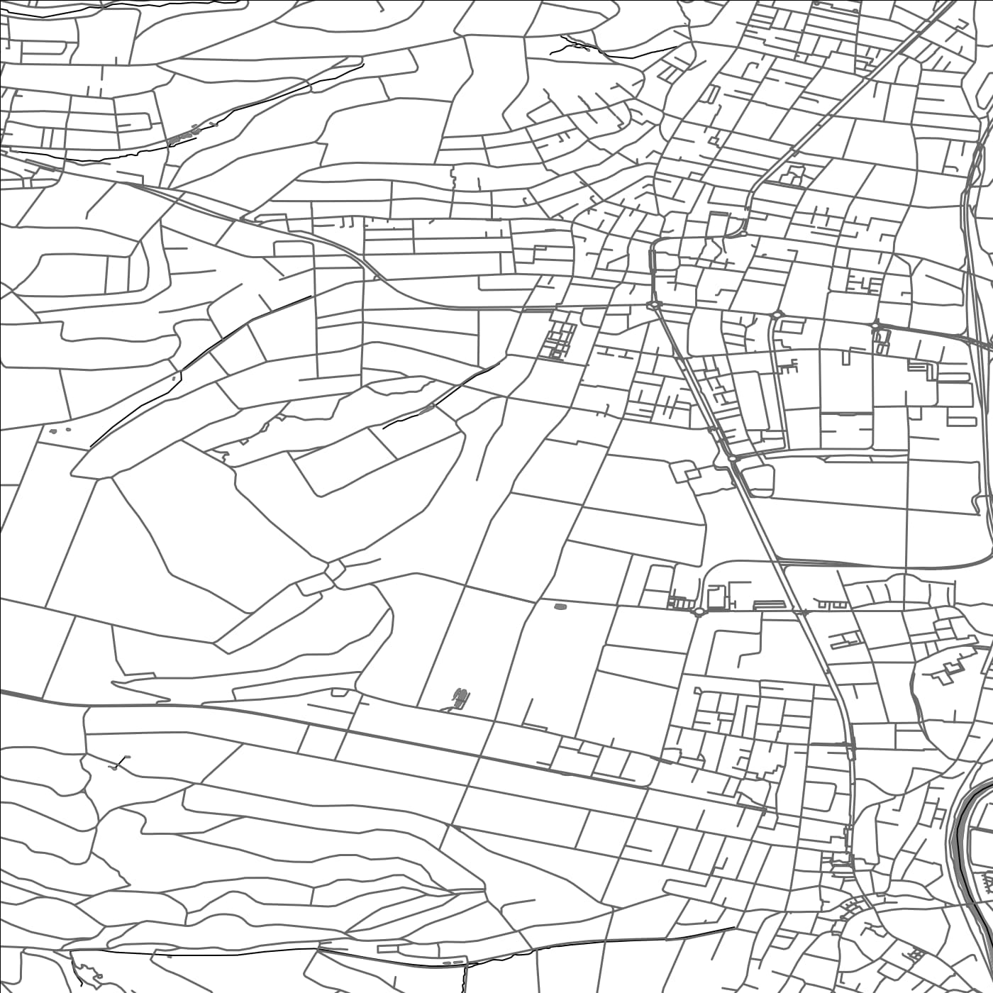 ROAD MAP OF REINACH, SWITZERLAND BY MAPBAKES