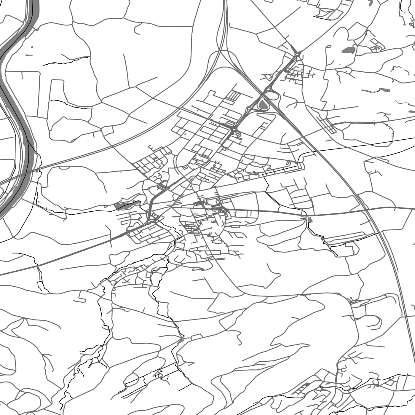 ROAD MAP OF RISCH, SWITZERLAND BY MAPBAKES