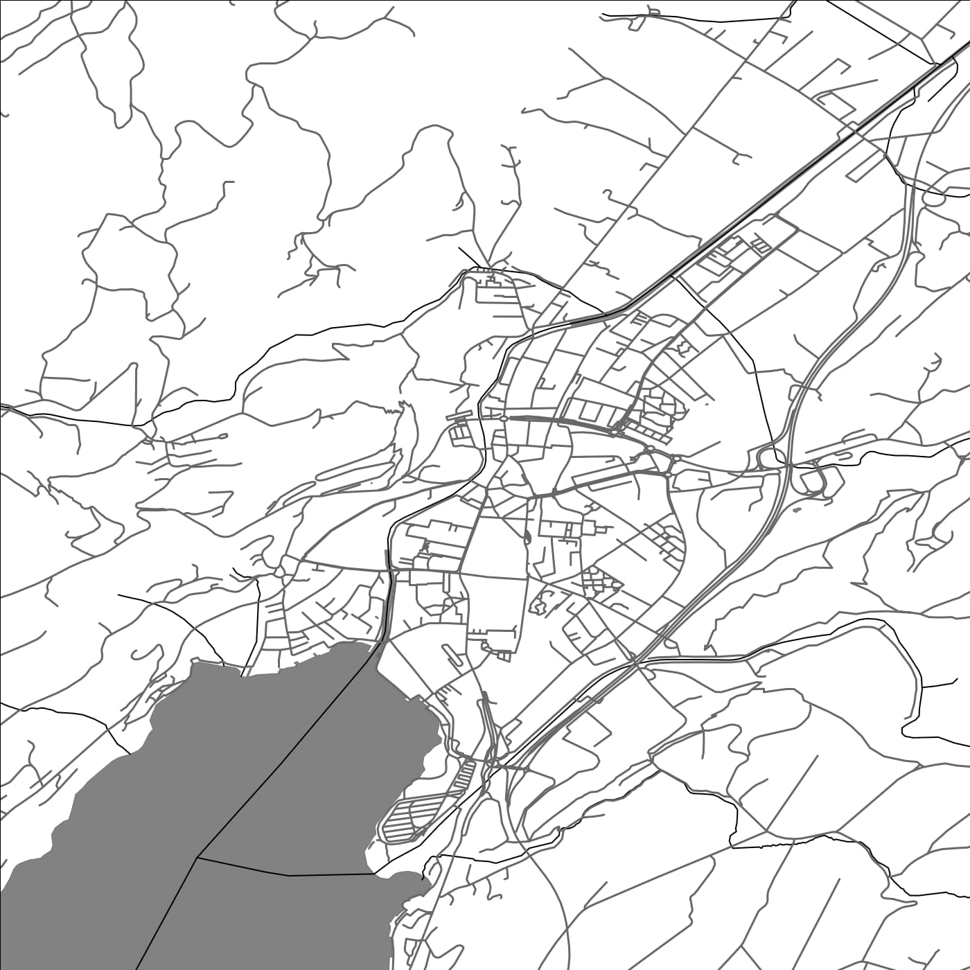 ROAD MAP OF SARNEN, SWITZERLAND BY MAPBAKES