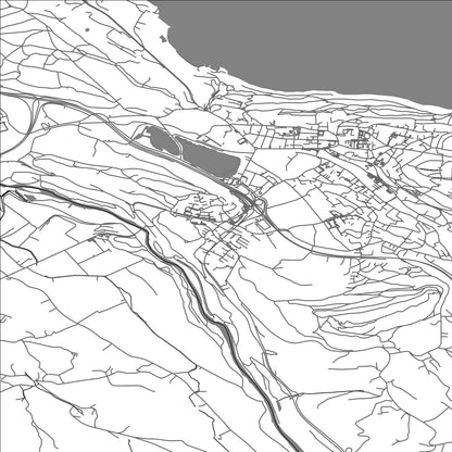 ROAD MAP OF SPIEZ, SWITZERLAND BY MAPBAKES