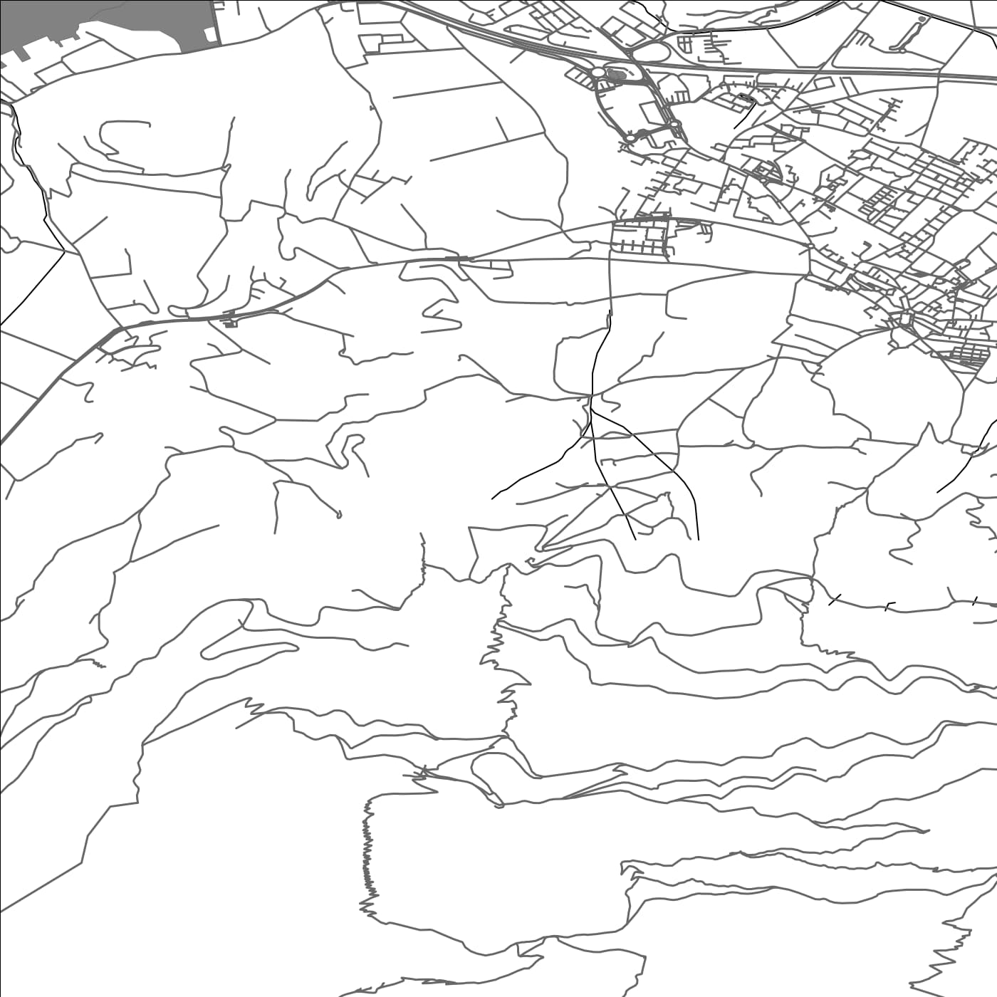 ROAD MAP OF STANS, SWITZERLAND BY MAPBAKES