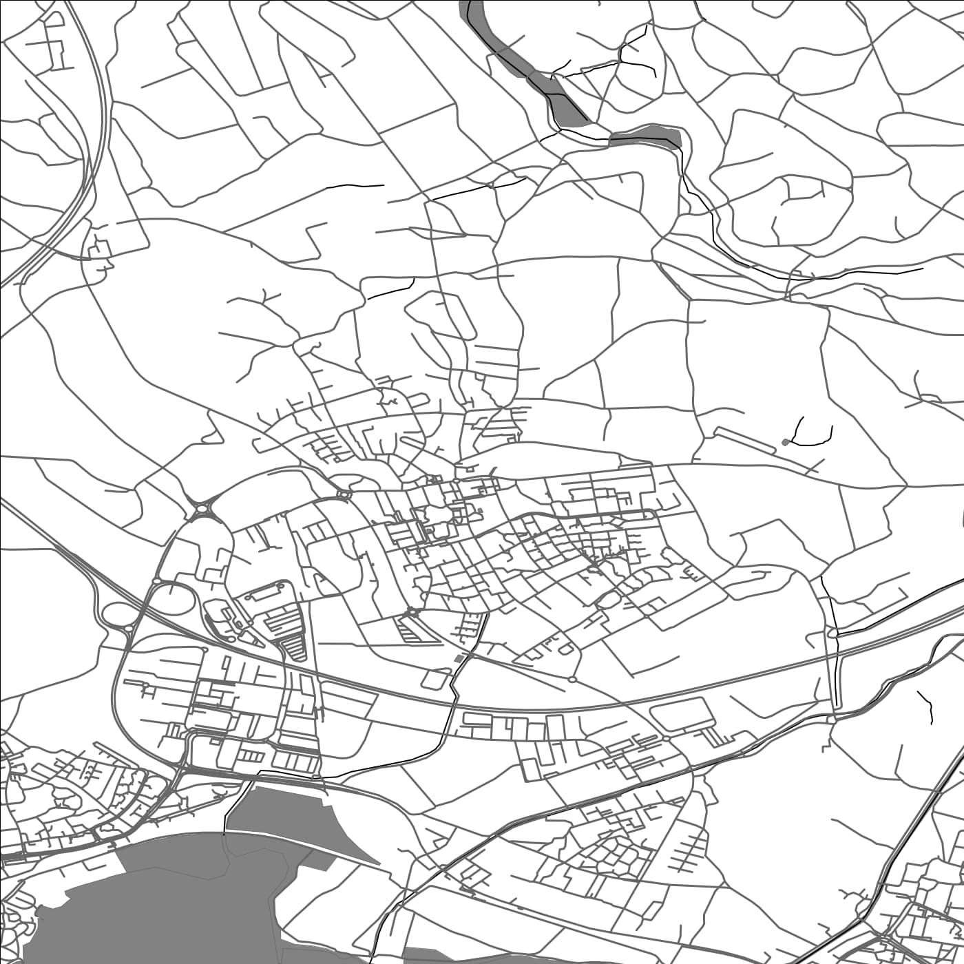 ROAD MAP OF STEINHAUS, SWITZERLAND BY MAPBAKES