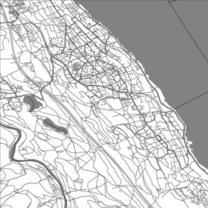 ROAD MAP OF THALWIL, SWITZERLAND BY MAPBAKES