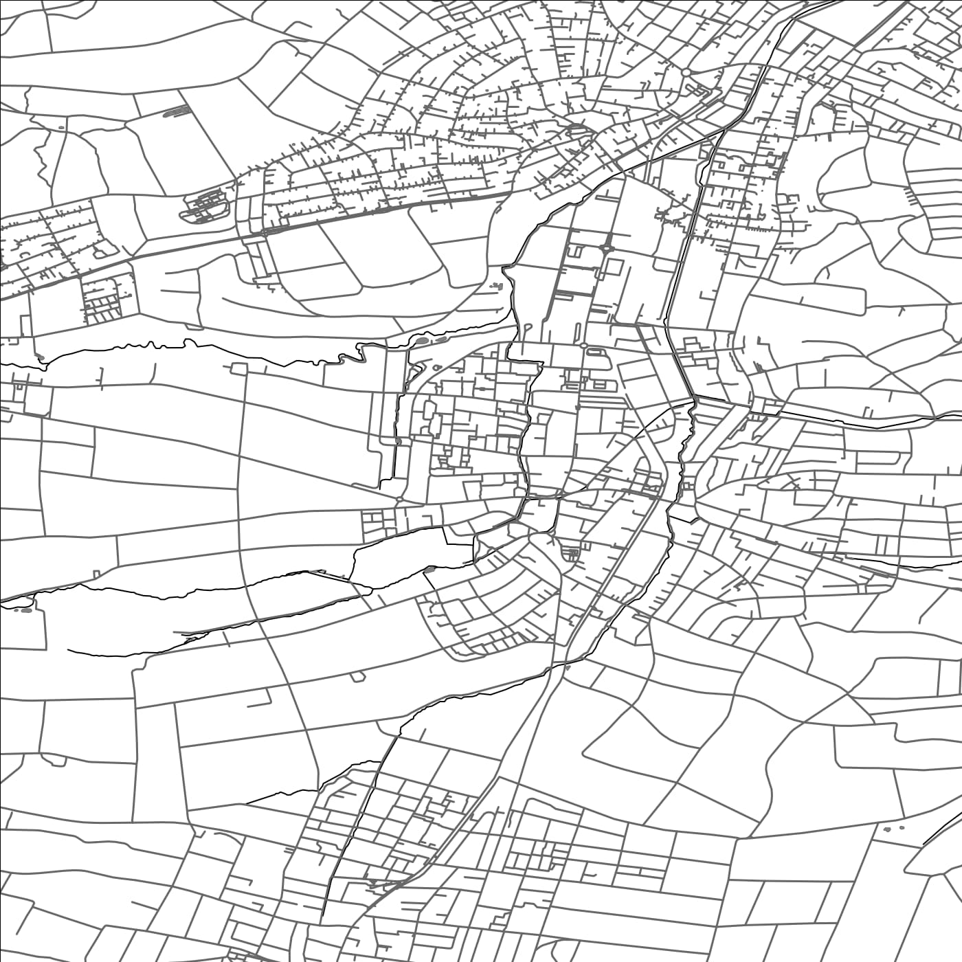 ROAD MAP OF THERWIL, SWITZERLAND BY MAPBAKES