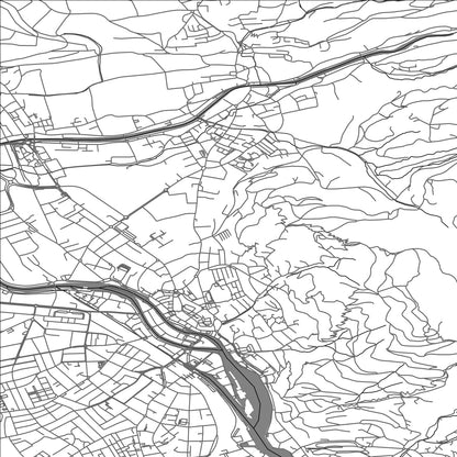 ROAD MAP OF THUN, SWITZERLAND BY MAPBAKES