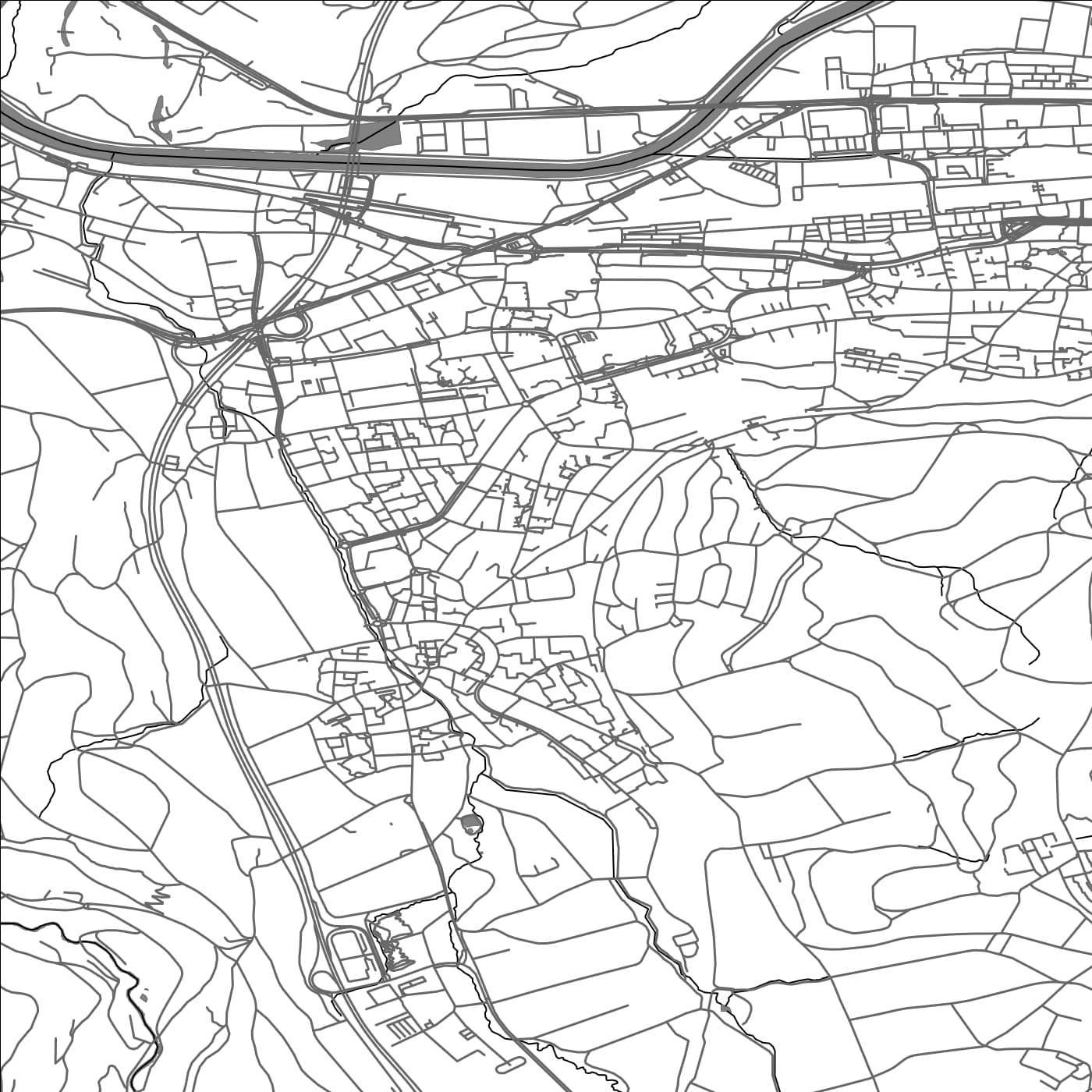 ROAD MAP OF URDORF, SWITZERLAND BY MAPBAKES