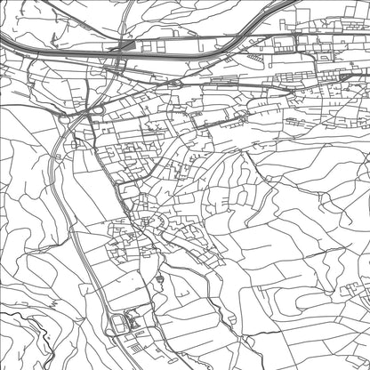 ROAD MAP OF URDORF, SWITZERLAND BY MAPBAKES