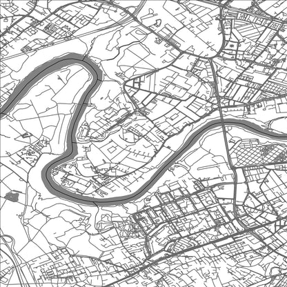 ROAD MAP OF VERNIER, SWITZERLAND BY MAPBAKES