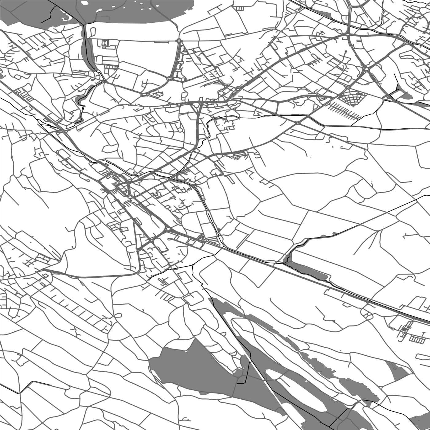 ROAD MAP OF WETZIKON, SWITZERLAND BY MAPBAKES