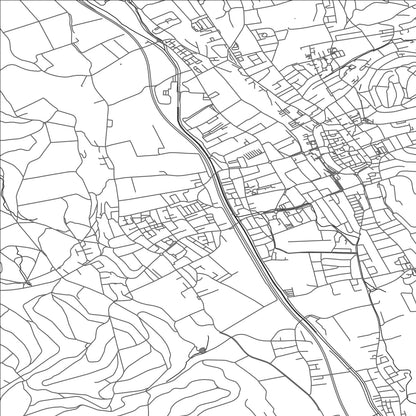 ROAD MAP OF ZOFINGEN, SWITZERLAND BY MAPBAKES