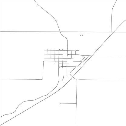 ROAD MAP OF ADAMS, OREGON BY MAPBAKES