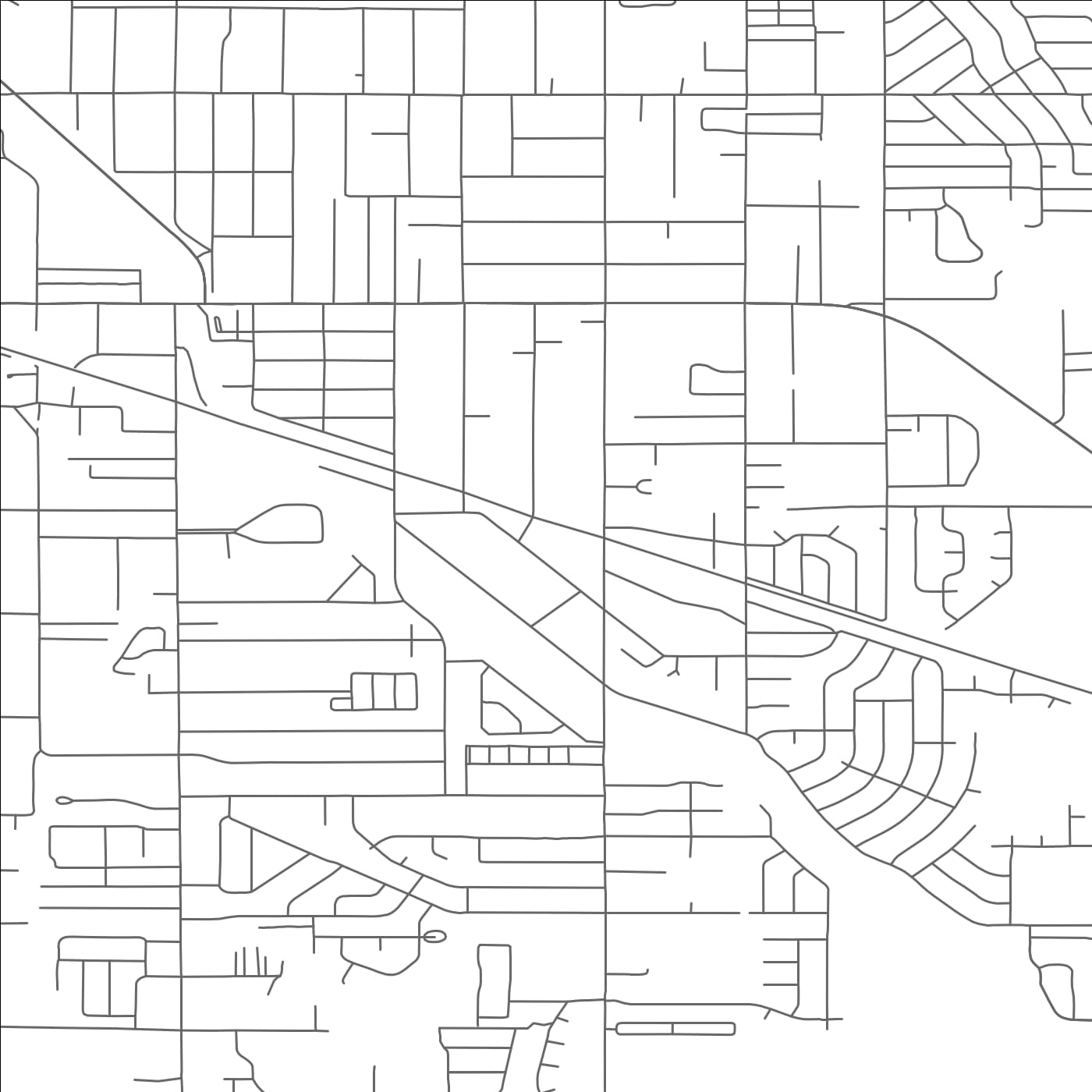 ROAD MAP OF ALTAMONT, OREGON BY MAPBAKES