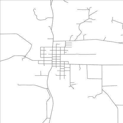 ROAD MAP OF AMITY, OREGON BY MAPBAKES