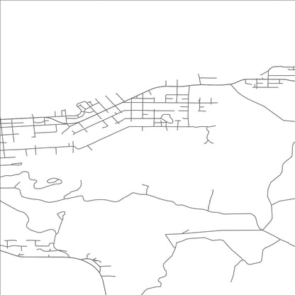 ROAD MAP OF ASTORIA, OREGON BY MAPBAKES