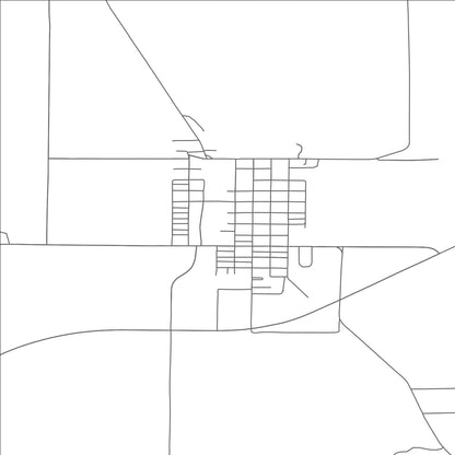 ROAD MAP OF ATHENA, OREGON BY MAPBAKES