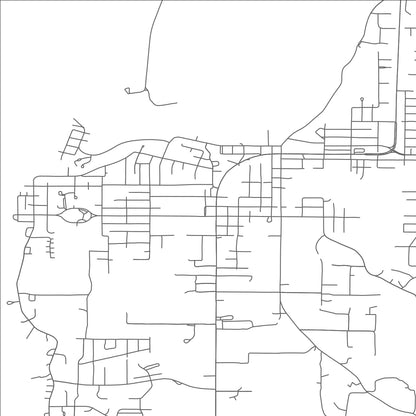 ROAD MAP OF BANDON, OREGON BY MAPBAKES