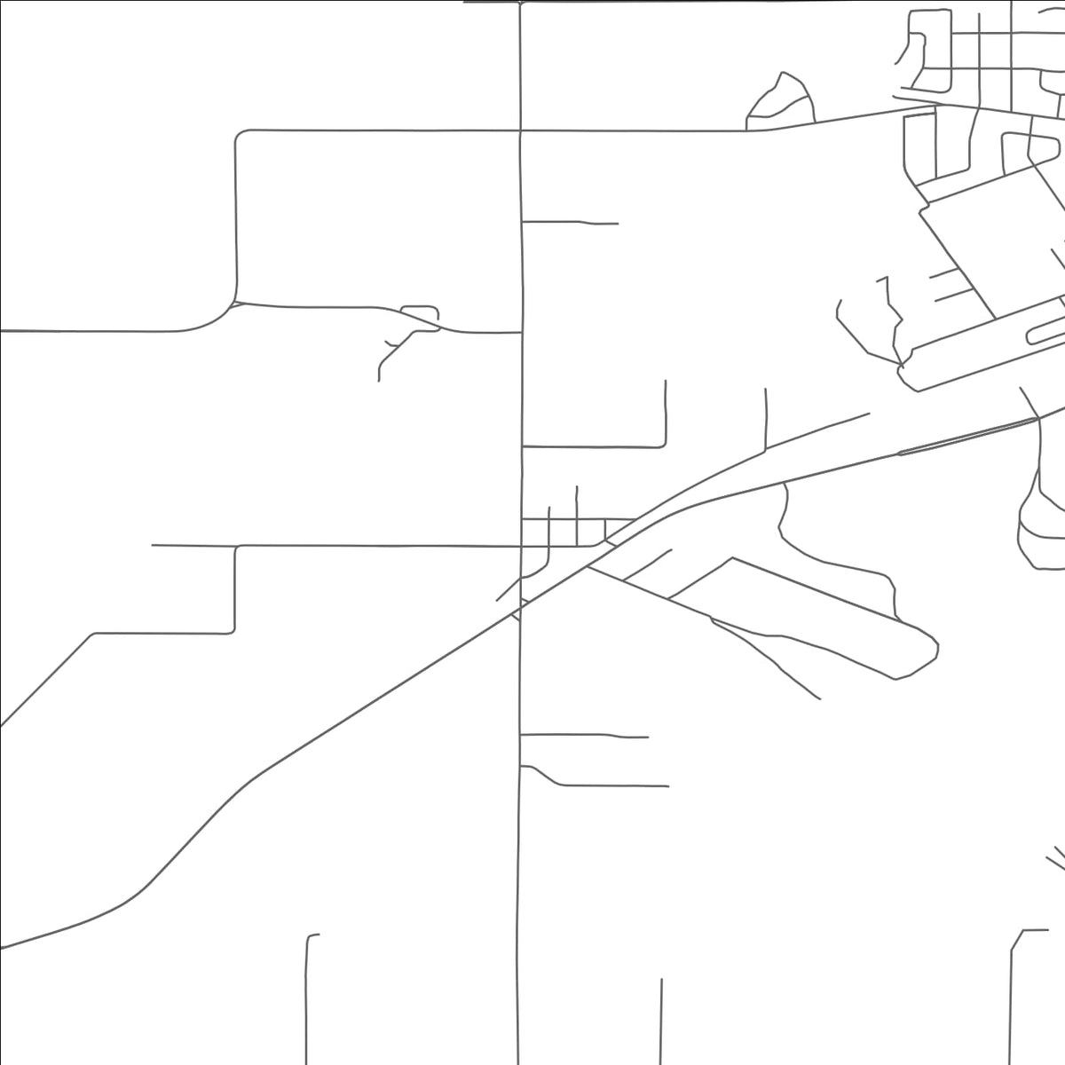 ROAD MAP OF BARLOW, OREGON BY MAPBAKES