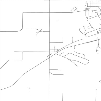 ROAD MAP OF BARLOW, OREGON BY MAPBAKES
