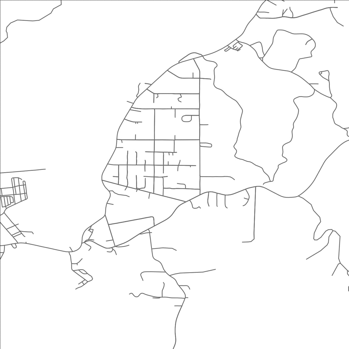 ROAD MAP OF BARVIEW, OREGON BY MAPBAKES
