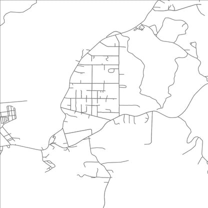 ROAD MAP OF BARVIEW, OREGON BY MAPBAKES