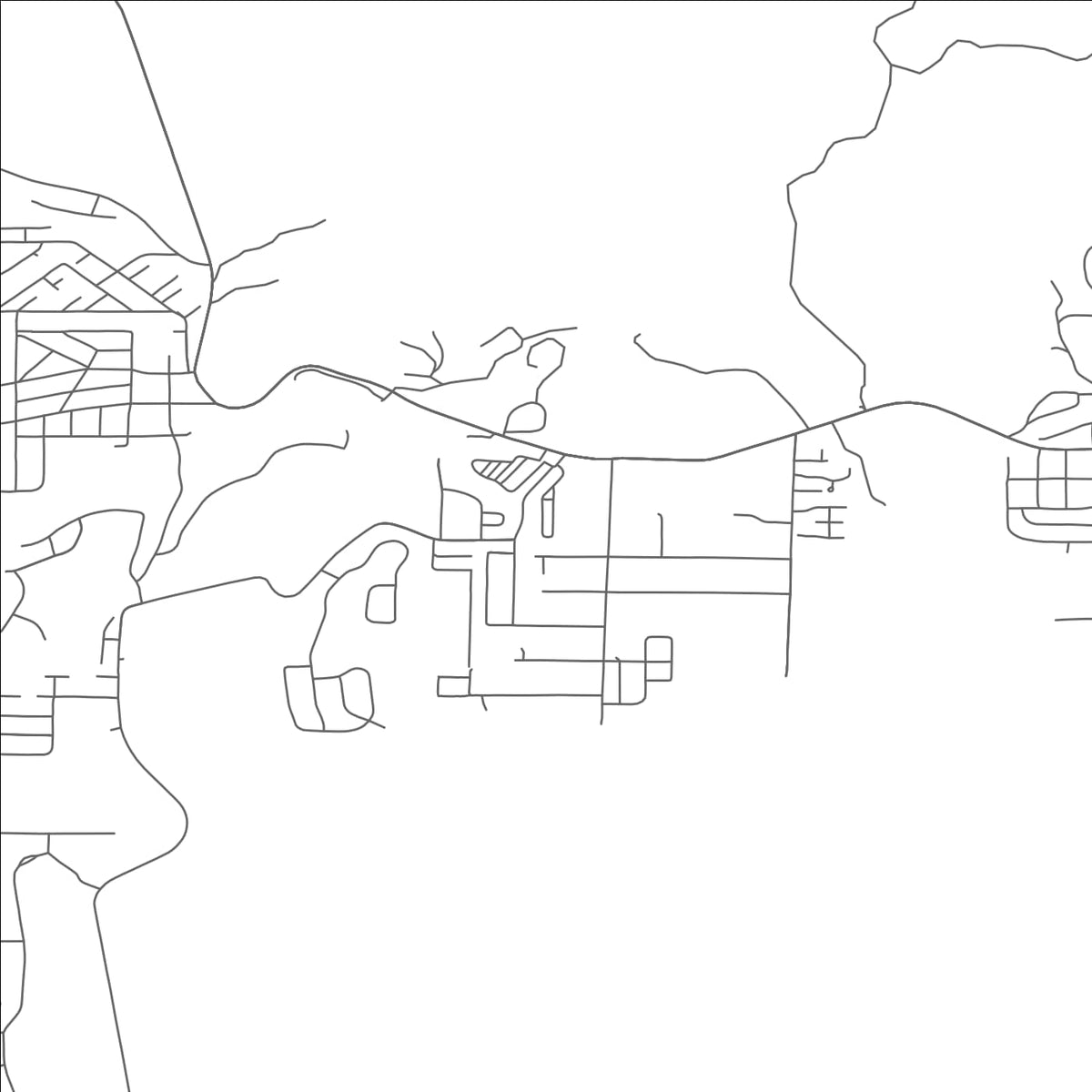 ROAD MAP OF BAYSIDE GARDENS, OREGON BY MAPBAKES