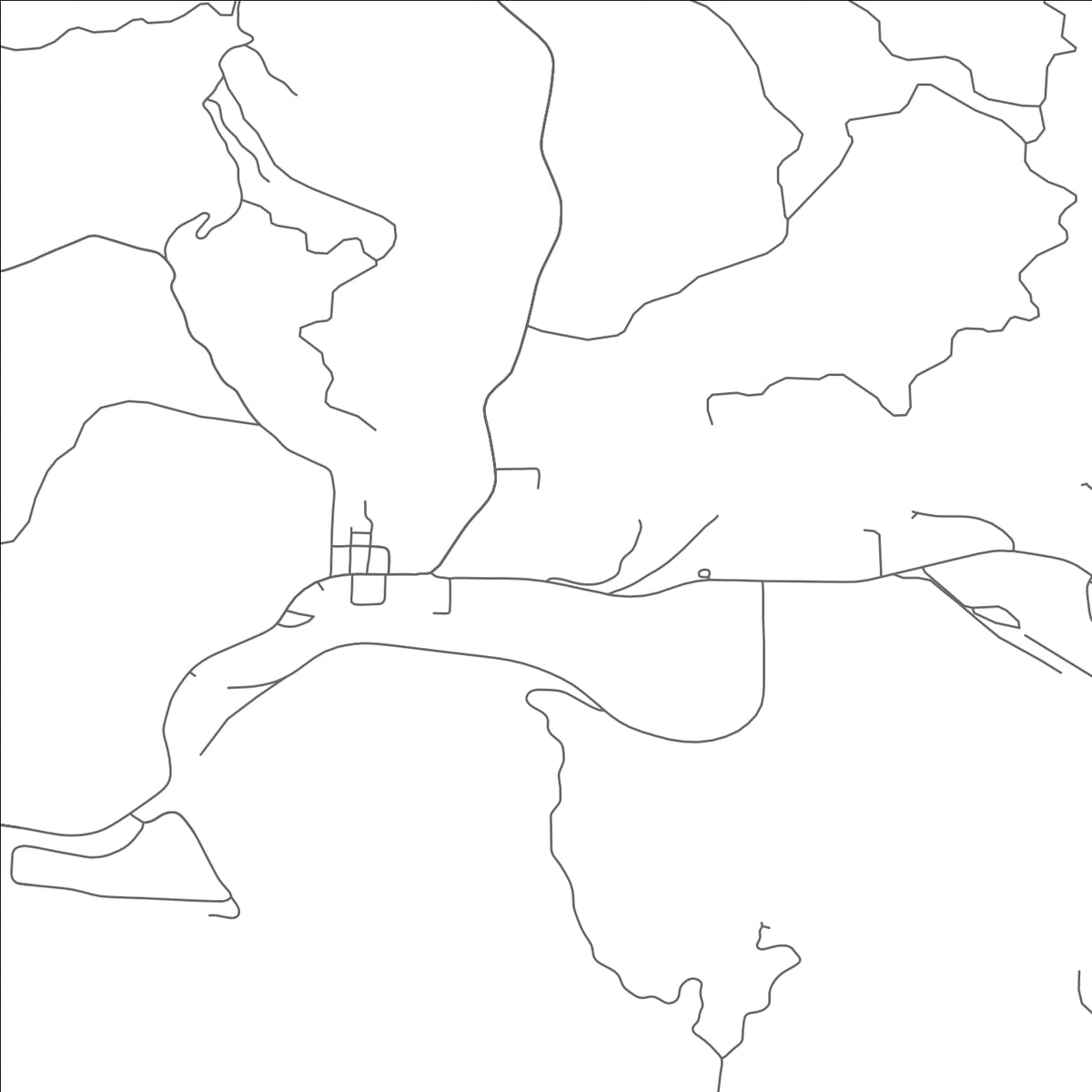ROAD MAP OF BEAVER, OREGON BY MAPBAKES