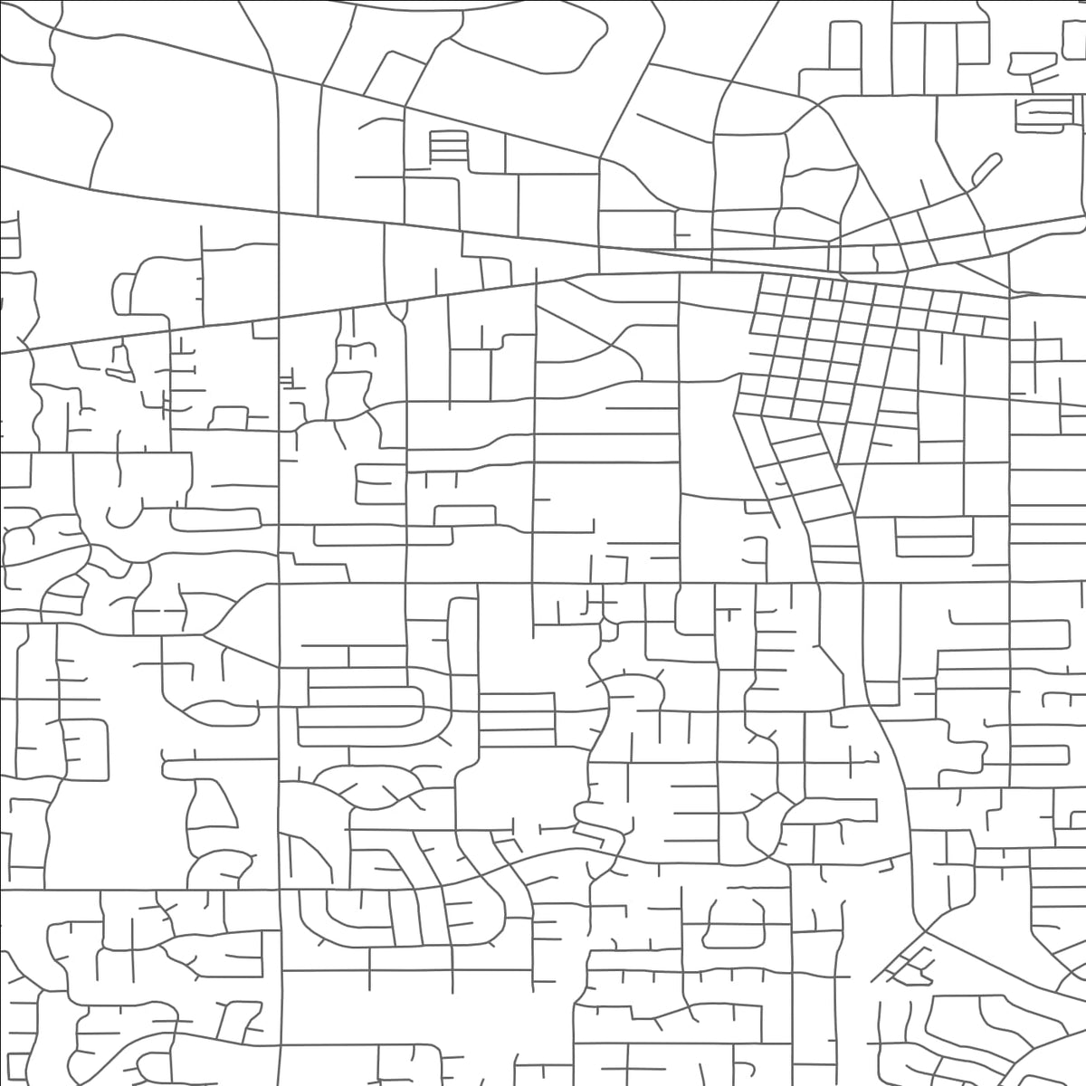 ROAD MAP OF BEAVERTON, OREGON BY MAPBAKES