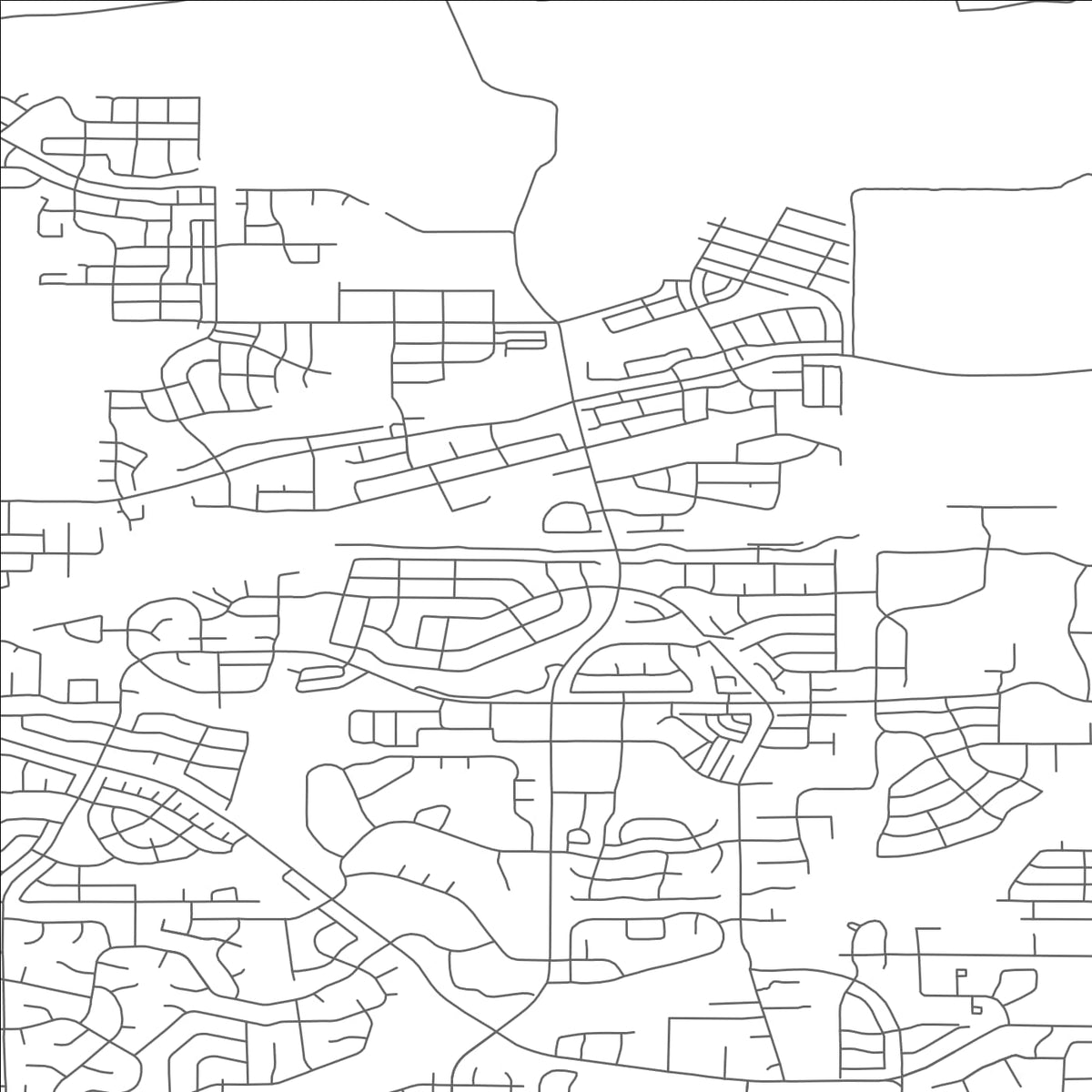ROAD MAP OF BETHANY, OREGON BY MAPBAKES