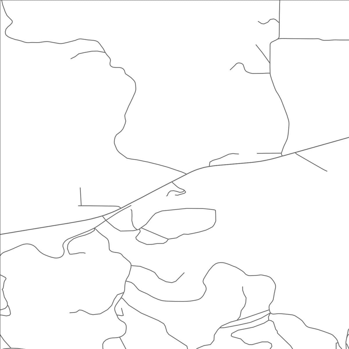 ROAD MAP OF BLODGETT, OREGON BY MAPBAKES