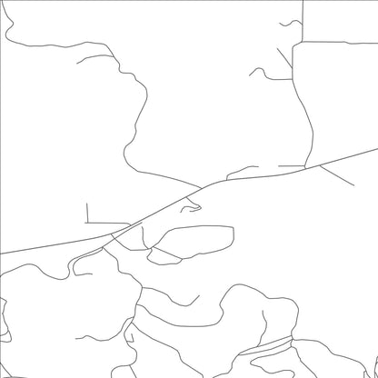ROAD MAP OF BLODGETT, OREGON BY MAPBAKES