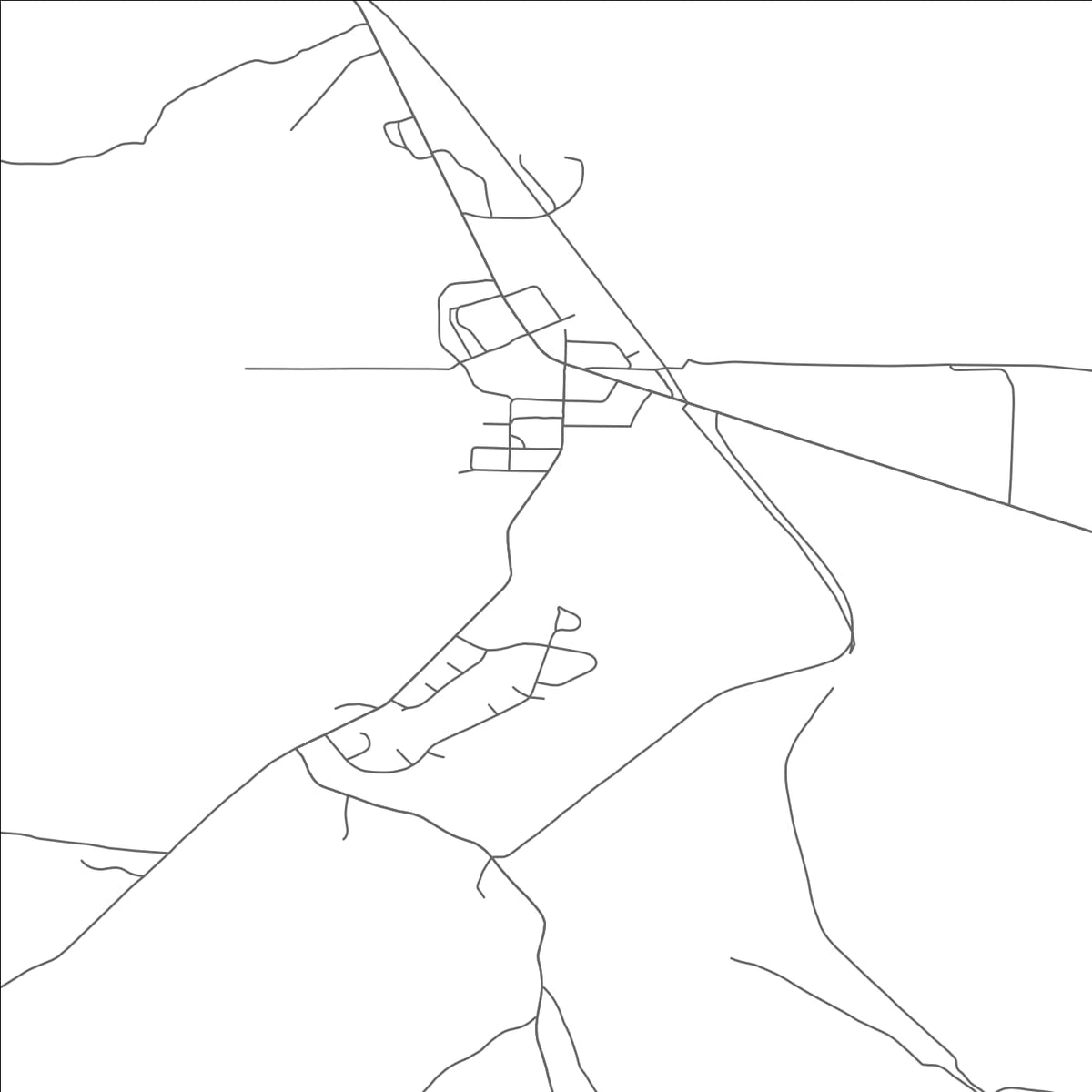 ROAD MAP OF BLY, OREGON BY MAPBAKES