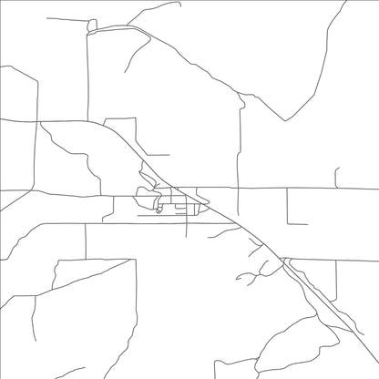 ROAD MAP OF BROGAN, OREGON BY MAPBAKES