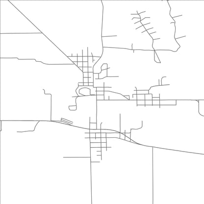 ROAD MAP OF BROWNSVILLE, OREGON BY MAPBAKES