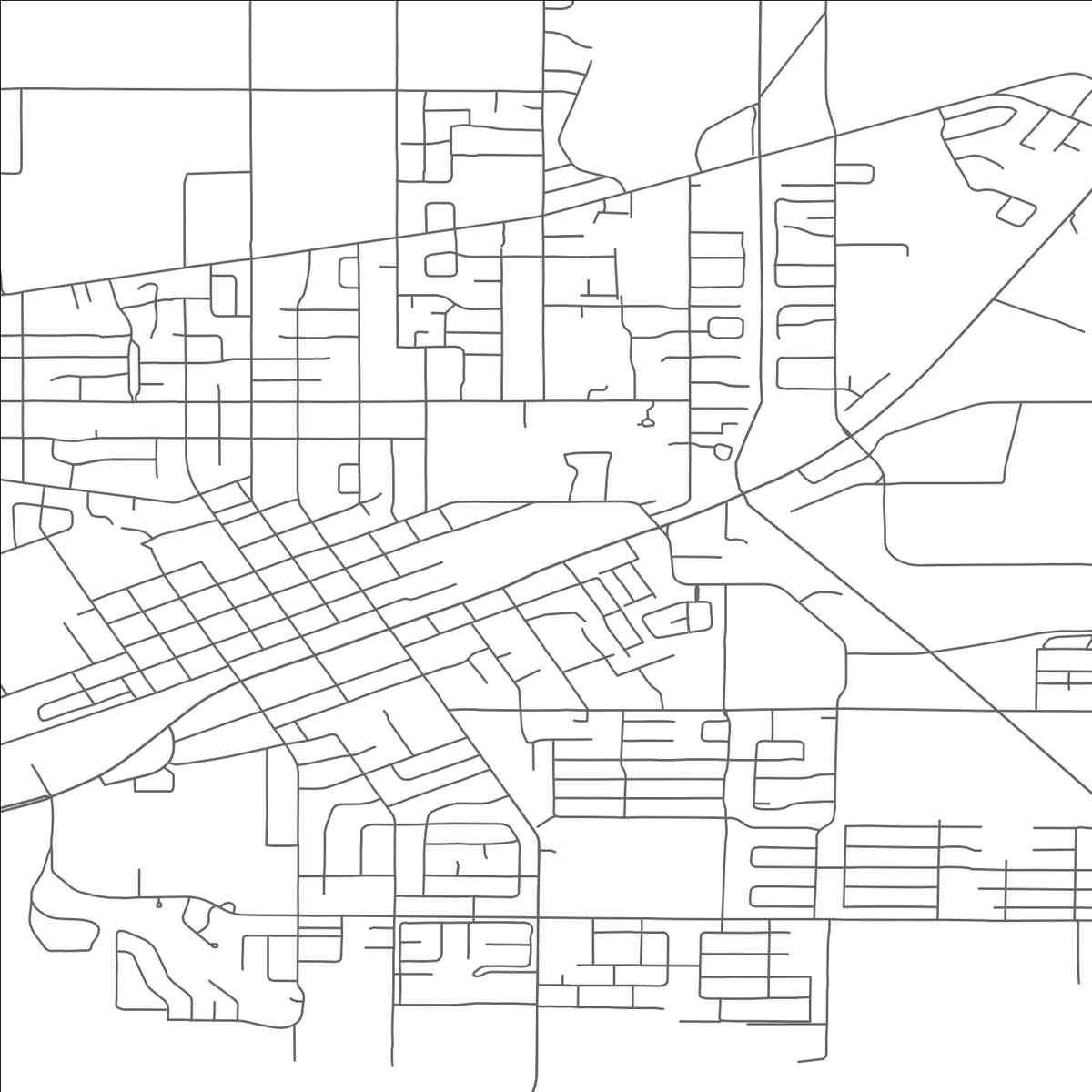 ROAD MAP OF CANBY, OREGON BY MAPBAKES