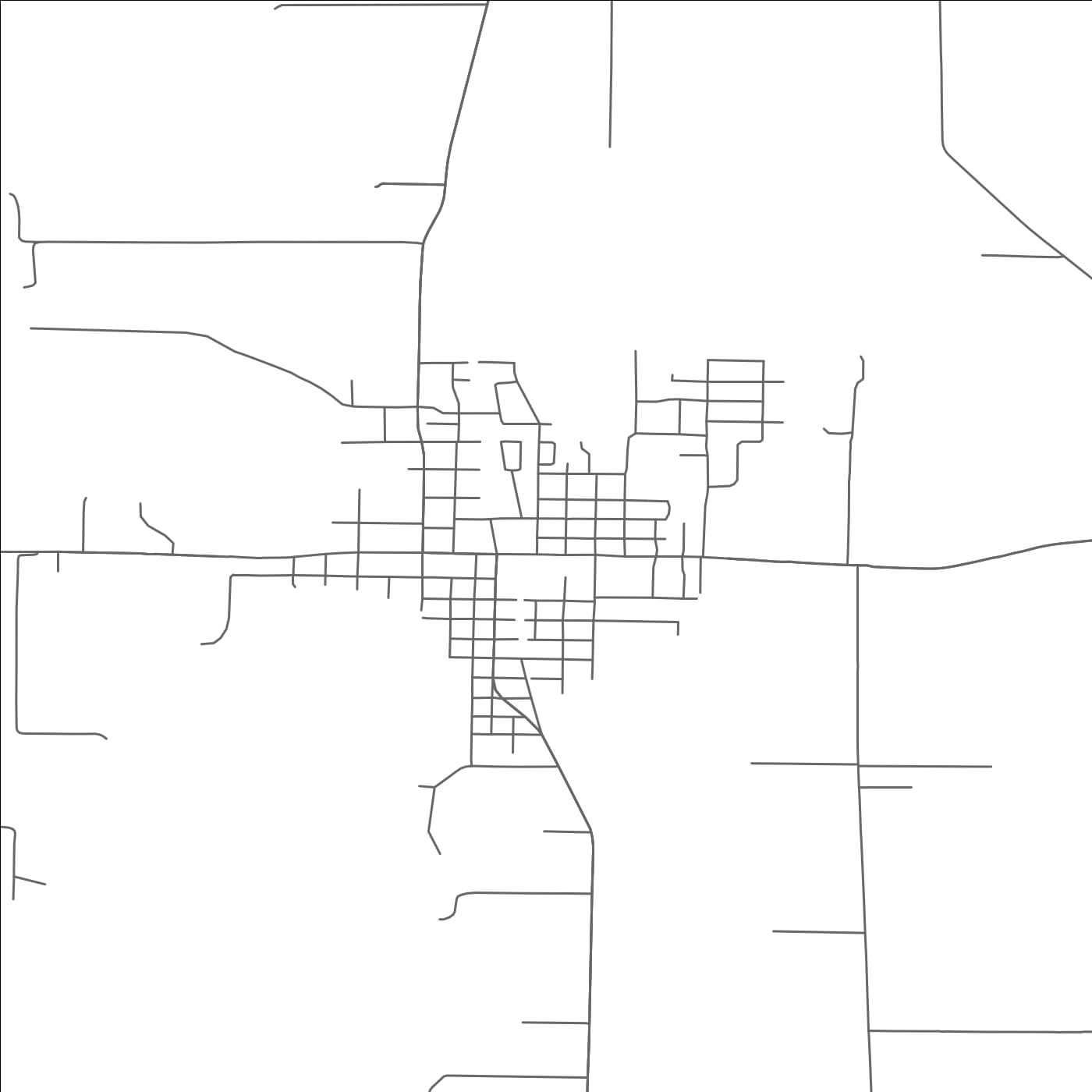 ROAD MAP OF CARLTON, OREGON BY MAPBAKES